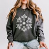Simply Sage Market Women's Lightweight Garment Dyed Graphic Sweatshirt Giant Snowflake - 2 of 4