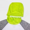 Boys' LEGO Jurassic World 2pc Hooded Pajama Set - Gray - 2 of 4