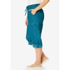 Woman Within Plus Size Convertible Length Cargo Capri/Bermuda - 4 of 4