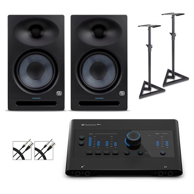 PreSonus Quantum ES4 Audio Interface with Eris 2nd Gen Studio Monitor Pair (Cables & Stands Included) STUDIO8