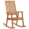vidaXL Rocking Chair, Outdoor Rocking Chair with Cushions, Wooden Rocking Chair for Garden Balcony Backyard, Retro Style, Solid Wood Acacia - 2 of 4