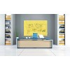 Ghent Manufacturing Harmony Magnetic Glass Dry Erase Board Frameless Yellow 3' x 2' (HMYRM23YW) - 4 of 4