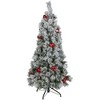 Northlight Pre-Lit Snowy Bristle Pine Artificial Christmas Tree - 4.5' - Clear Lights - 2 of 4