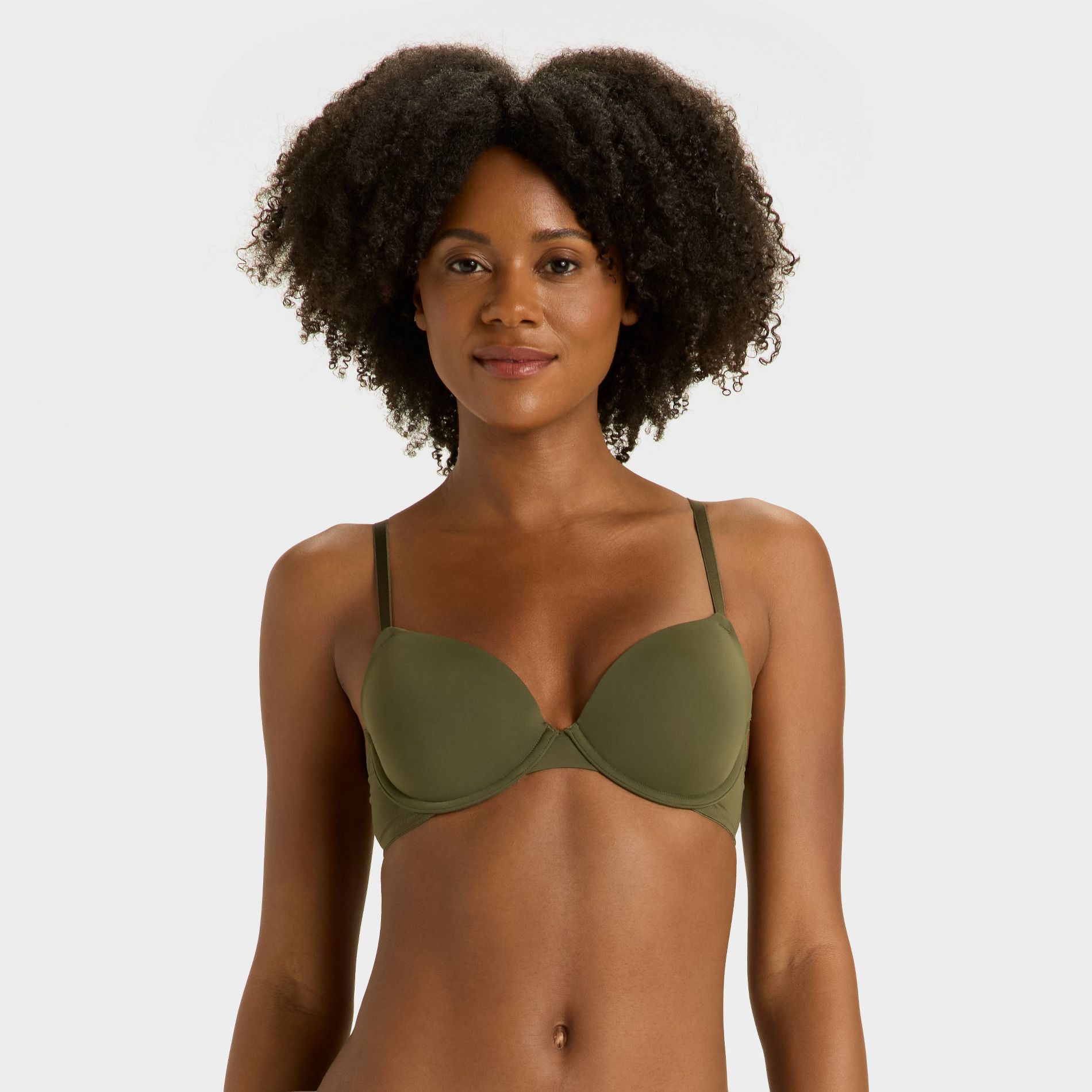 Women's Lightly Lined Demi T-Shirt Bra - Auden™ Peat Moss 36B