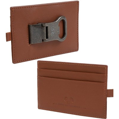 Jack Abrahams - Jack Abrahams Goat Nappa Leather Card Case Wallet Cognac