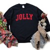 Jolly Varsity Arched Distressed - Women's Graphic Sweatshirt - 2 of 4