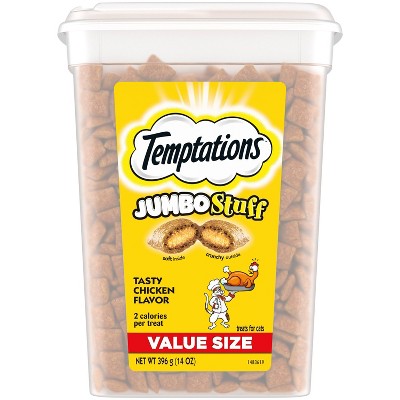 Temptations jumbo on sale stuffed cat treats