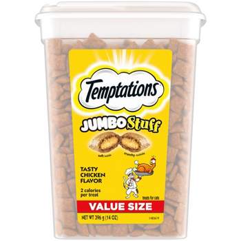 Temptations Jumbo Stuff Tasty Chicken Flavor Crunchy Cat Treats  - 14oz