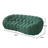 WJSHome Bubble Sofa,98.43'' Comfy Breathable Mesh Fabric Upholstered Curved Couch, 3D Honeycomb Shape Modern Couch for Living Room - 3 of 4