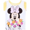 Disney Princess Toddler Girls' 4-Piece Cotton Pajama Sets - 2 of 4