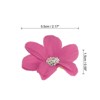 Unique Bargains Faux Silk Multi-layered Handmade Artificial Flowers Purple White Pink Bulk - 2 of 4