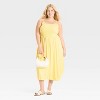 Women's Smocked V-Waist Midi Dress - A New Day™ - 3 of 3