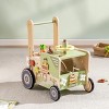 ROBOTIME Baby Walkers Wooden Adjustable Baby Walker with Wheels, Activity Walker for Boys Girls, Toddler Push Toy, 15.4"*10.6"*19.3" - 2 of 4