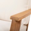 Maggift Patio Accent Chairs with Fixed Armrests, Upholstered, Ergonomic Design for Lawns, Gardens and Porches, Beige, 27.25" * 38.25" * 29" - 4 of 4