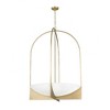 Devon 8-Light Matte Black Steel Chandelier with Waterglass Diffuser - 32" Wide, Dimmable - 2 of 4