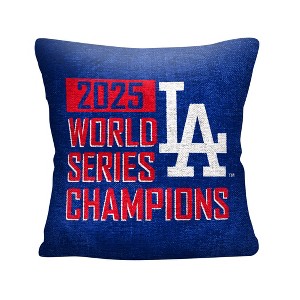 2025 World Series Championship Los Angeles Dodgers Hot Corner Double Sided Tapestry Throw Pillow 18x18 inches - 1 of 4
