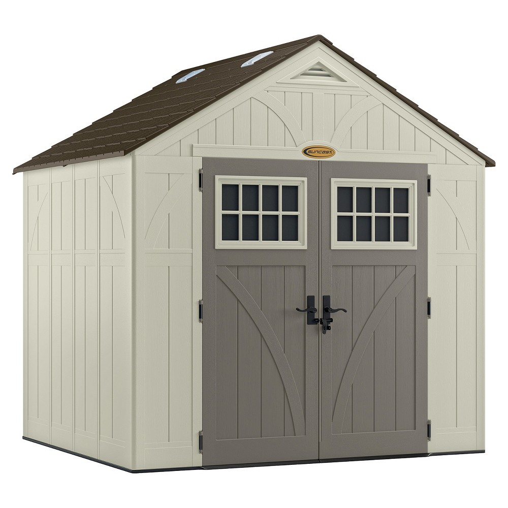 Suncast 8' x 7' Shed, Vanilla