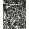 Alice In Wonderland Men's Cheshire Cat Forest Adult Short Sleeve T-Shirt - 2 of 3