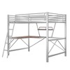 YOOCOZZ  Loft Bed with Desk and Shelf, Metal and MDF Construction - 4 of 4