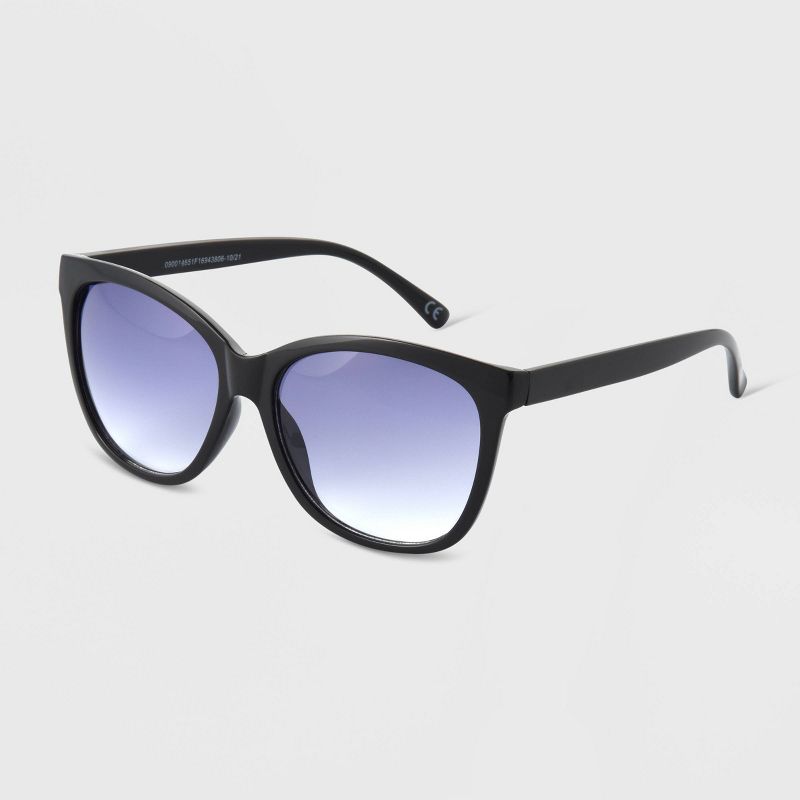 Women&#39;s Plastic Cateye Sunglasses - Universal Thread&#8482; Black, 4 of 9