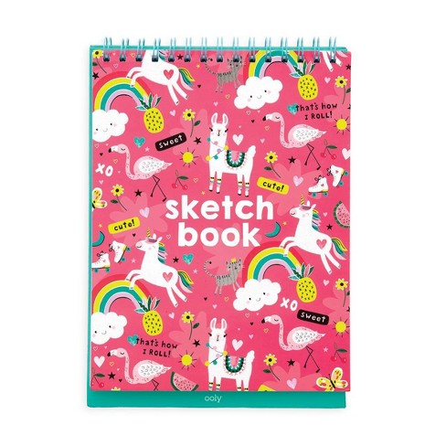 Sketchbook for Kids: Cute Unicorn Large Sketch Book for Sketching, Drawing,  Creative Doodling Notepad and Activity Book - Birthday and Chri (Paperback)