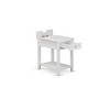 East West Furniture,Modern Wood Nightstand with 1 Mid Century Modern Drawers, Stable and Sturdy Constructed - 3 of 4