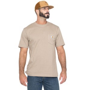Carhartt Men's Loose Fit Heavyweight Logo Pocket Work T-Shirt - K87WHT - 1 of 4