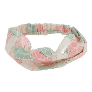 Unique Bargains Women's Leaf Lace Headband 1 Pc - 1 of 4