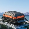 VEVOR Roof Rack Basket, 64 x 39 x 4.1 in, Universal Rooftop Cargo Carrier with 44.1 x 34.3 x 10.2 in Cargo Bag, Net, Ratchet Straps, Black - 2 of 4