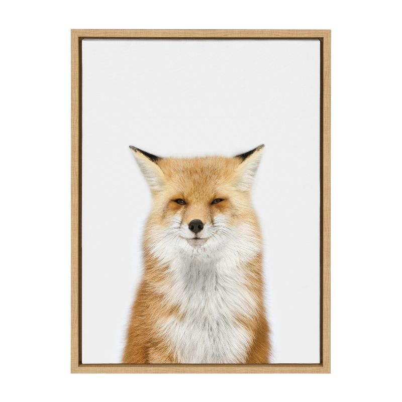 18&#34; x 24&#34; Sylvie Animal Studio Fox 3 Framed Canvas by Amy Peterson Natural - Kate &#38; Laurel All Things Decor, 3 of 8