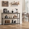 Farmhouse Console Table Entryway Table - 47" Rustic 3-Tier Narrow Sofa Table with Storage for Living Room - 4 of 4