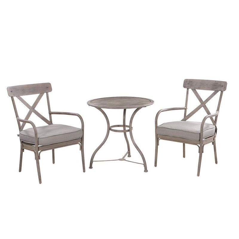 Numark Marquette 3 Piece Outdoor Dining Bistro Set w/ Classy Countryside Finish, 1 of 7