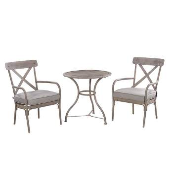 Numark Marquette 3 Piece Outdoor Dining Bistro Set w/ Classy Countryside Finish