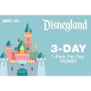 Disneyland 3 Day 1 Park per Day Ticket $415 (Ages 10+) - 1 of 1