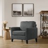 Serta Wapello Chair Charcoal: Contemporary Armchair with Spring Core Cushions & Rubberwood Legs - 2 of 4