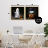 Stupell Industries Vintage Halloween Ghost & Pumpkin Stack 2pc Floating Frame Art Set - 3 of 4