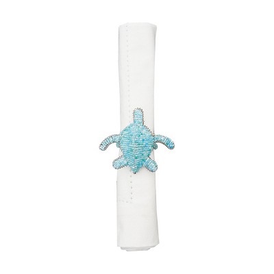 C&F Home Beaded Turtle Napkin Ring Set of 6