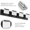 Runesay 4 Light Black Bathroom Vanity Light Fixtures Acrylic Matte Black Vanity Light Fixtures LED Modern Bathroom Vanity Lights Over Mirror - 4 of 4