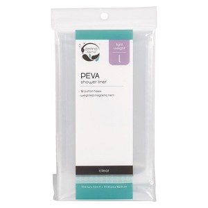 Zenna Home 72 in. H X 70 in. W Clear Solid Shower Curtain Liner PEVA Lightweight - 1 of 1