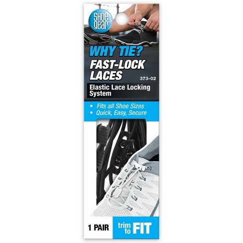 Shoe Gear Fast Lock Shoe Laces Black 43