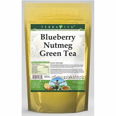 TerraVita Blueberry Nutmeg Green Tea (50 tea bags, ZIN: 540290, 1-Pack)