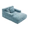 Kumasinova Chenille Giant Bean Bag Chair with 3 Pillows,Sofa Bed with Armrests,Lounge Chair Indoor for Living Room,Bedroom - 2 of 4