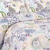 Paisley Garden Cotton Flannel Printed Oversized Duvet Set - Tribeca Living - 2 of 3