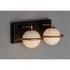 Maxim Lighting Revolve 2 - Light Vanity in  Black/Gold - 4 of 4