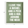 Slickblue I Love You a Bushel and a Peck Wood Sign – Rustic Wall Decor for Nursery or Home – 9"x12", Color Options - 3 of 3