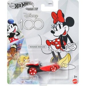 Disney 100 Edition Hot Wheels Character Car, Minnie Mouse, Scale 1:64, Perfect For Ages 3 Years & Up - 1 of 1