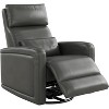 360 Degree Swivel Rocking Glider Recliner Chair, Soft Faux Leather Upholstered Sofa Chairs with Ergonomic Backrest - 2 of 4