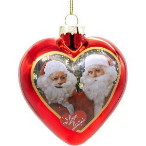 Kurt Adler Glass Ornament for Christmas Tree, Lucy Heart - 1 of 1