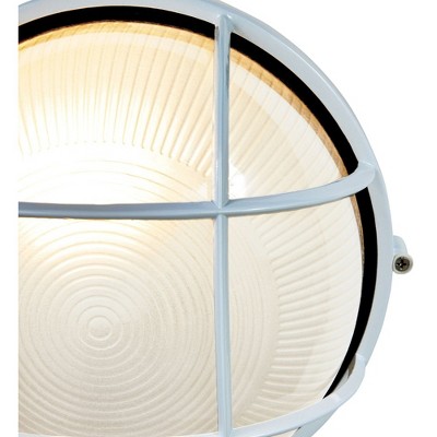 Nauticus White Aluminum 9.5" Outdoor Wall Light