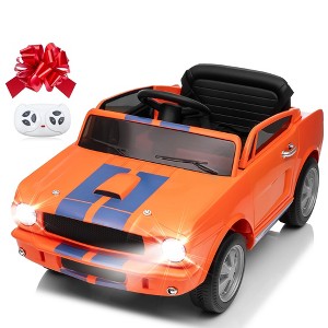 Licensed Shelby GT350 12V Toddler Ride on Toys Cars, Kids Electric Vehicle w/Remote Control, Soft Start, Rear Suspension, Bluetooth, 3 Point Safe Belt - 1 of 4